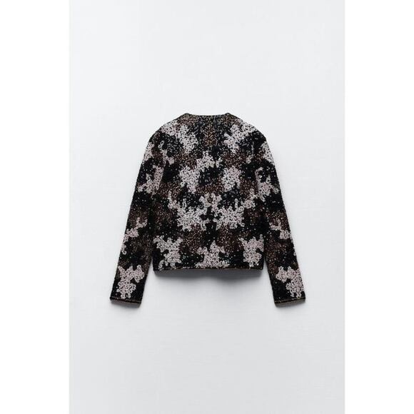 🤍 OPEN FRONT SEQUIN JACKET - Picture 10 of 11